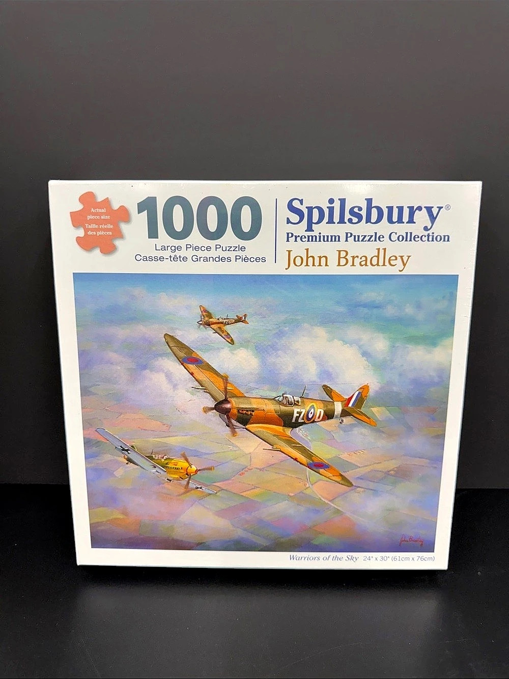 NEW Sealed Spilsbury Warriors of the Sky John Bradley 1000 Pc WWII Airplane Puzz